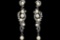 Czech Crystal & Faux Pearl Chandelier Drop Earrings