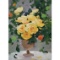 21st Century Ukranian, Still Life Oil On Canvas Painting, Spring Roses