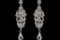 Czech Crystal & Rhinestone Chandelier Drop Earrings