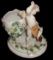 19thc Dresden Sitzendorf Porcelain Figural Vase