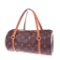 Louis Vuitton Papillon 26 Hand Bag Monogram Leather Brown