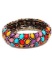 Multi-Color Easter Egg Bead Hinge Cuff Bangle Bracelet