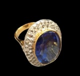 Sapphire & Diamond Cocktail Ring