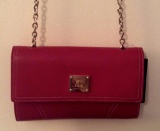 Ralph Lauren Designer Small Red Ashwell Leather Crossbody