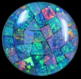 15.00 Cts Round Mosaic Opal