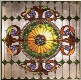 Window Panel Victorian Design Stained Glass 25