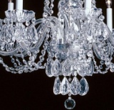 Elegant Crystal & Nickel 8 Light Chandelier