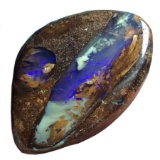 31.75ct Rare Opalized Wood Fossil Purple Australian Yowah Boulder Opal