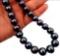 Rare 10-11mm Tahitian Black South Sea Aaa+ Pearl Necklace 20 Inch 14k Gold Clasp