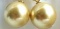 14k Huge 16mm Gold Round Aaa++ South Sea Shell Pearl Dangle Earring