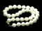 14k Gold Clasp 10-11mm White South Sea Round Pearl Necklace 18 Inch