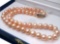 10-11mm Natural Pink Natural South Sea Pearls 14kt Gold 18