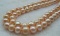 Large 11-13mm Pink South Sea Pearls 14kt Gold 35