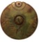 Antique Chinese Jadeite Fish Pendant Disk Carved Medallion Round 2 1/4