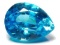 15.5 Cts 6.5x15 Mm Bianco Diamond Pear Blue