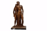 ORIGINAL AND RARE: Gulaberto Rocchi Signed Bronze Statue 26