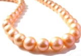 Genuine 14k Gold Clasp 9-10mm Pink Aaa South Sea Pearl Necklace 18
