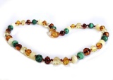 Rainbow Baltic Amber Necklace