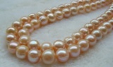 11-13mm Pink Baroque South Sea Pearls 14kt Gold 35