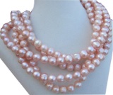 10-11mm Natual Pink South Sea Pearl 14kt Gold 50