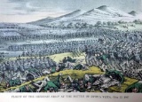 After Nathaniel Currier, Fine Art Modern Lithograph, The Battle Of Buena Vista - 1847