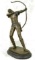 Archer Standing Bronze by Russian Tourgueneff Statue nr Sculpture