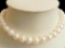 New 14K Gold Clasp 10-11MM White Akoya Pearl Necklace 18
