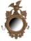19thc Regency-Style Gilt Wood Convex Eagle Mirror