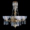 Whitaker 4B - 4 Light Brass and Crystal Victorian Chandelier - 28