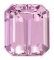 9 Ct. Pink Emerald Cut Bianco Diamond
