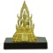 24kt Gold Plated Bronze Thai Buddha Statue