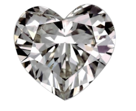 3ct Heart Cut BIANCO Diamond