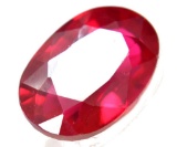 Vvs 15.20ct Natural Huge Mozambique Pinkish Red Ruby Oval Cut Gem