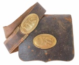 19thc Civil War Indian Wars US Cartridge Box