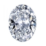 2.54cts Oval Cut Bianco Diamond 6AAAAAA Loose Gemstone