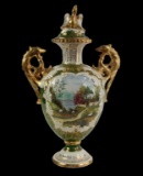 Monumental Portuguese Porcelain Urn
