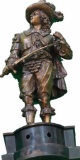 Magnificent, Monumental Cast Metal Conquistador Statue