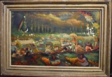 Thomas La Farge; Oil Painting Signed