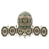1912 Napoleonic Russian Faberge Egg with Picture Frames