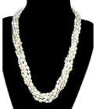 Freshwater Pearl Necklace 5 Strand 6-7 mm 18''