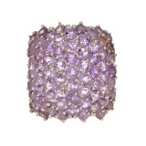 12.5gm. Amethyst And Sterling Silver Ring