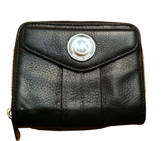 Michael Kors Bi-fold Black Leather Wallet