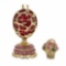 1899-1903 Spring Flowers In Red Russian Faberge-Inspired Egg 3