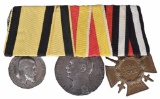 Imperial German 3 Placement Medal Bar