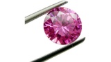 12.89 ct - Round Brilliant Pink VVS Bianco 6AAA Diamond (15mm)