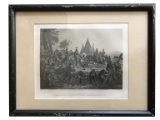 19thc De Soto's Discovery Of Mississippi Engraving