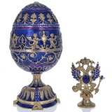 1912 Tsarevich Faberge-Inspired Egg 5.5