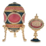 1914 Mosaic Faberge-Inspired Egg