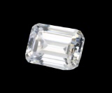 Magnificent 4ct Emerald Step-cut Bianco Diamond 6aaaaaa Loose Stone 10x8mm