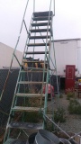 20 ft warehouse rolling ladder